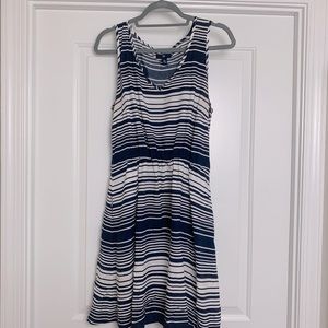 Blue & White Striped Dress